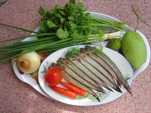 Nguyên liệu chế biến món cá kèo kho ngót