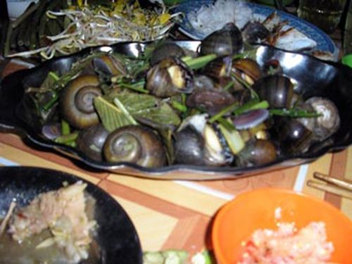 Đặc sản ốc quê mùa nước nổi ở An Giang