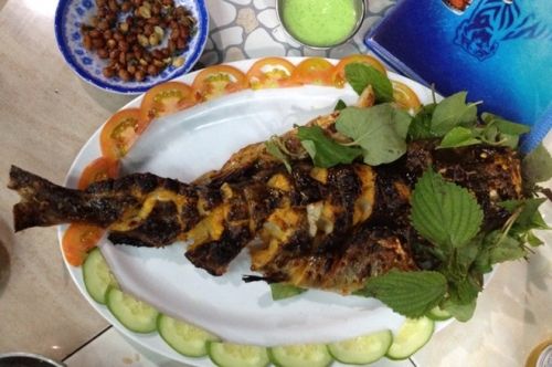 Cá bống mú nướng muối ớt