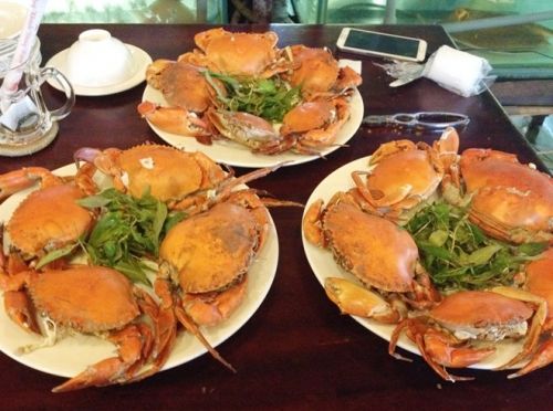 Cua Cà Mau hấp bia