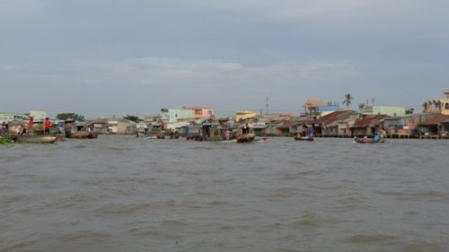 Khu chợ nổi ở Cà Mau