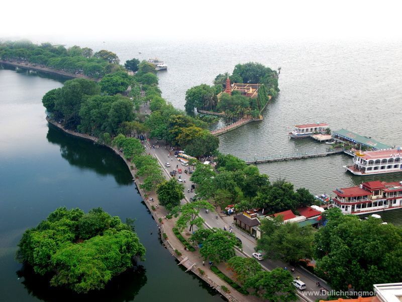 Hồ Trúc Bạch - Hồ Tây Hà Nội nhìn từ trên cao khách sạn