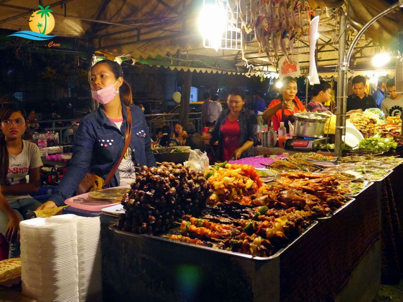 Chợ đêm Kampot - Campuchia