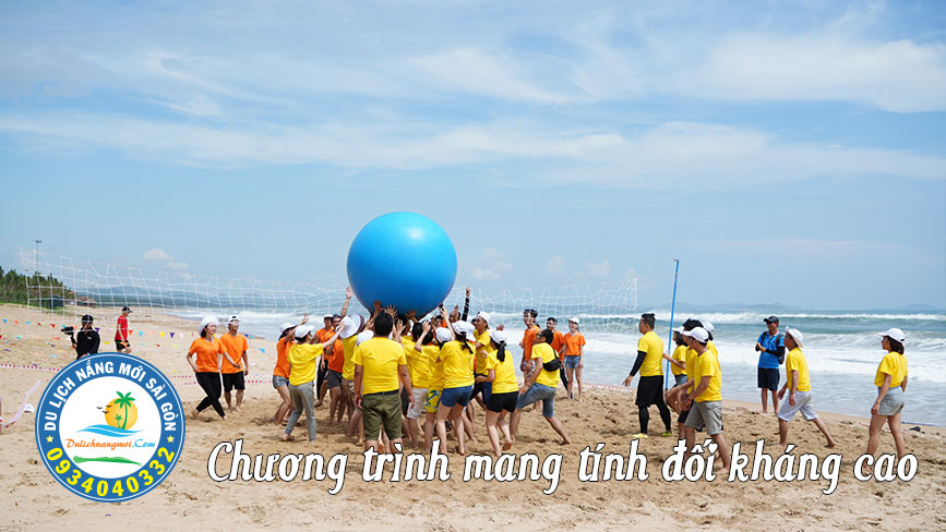 Cho thuê vật dụng teambuilding Bóng chuyền Khổng Lồ