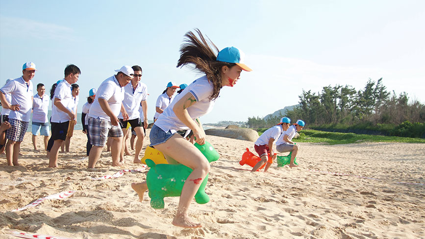 Cho thuê vật dụng teambuilding thú nhún hơi