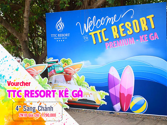 Voucher 2 ngày 1 đêm trọn gói tại resort TTC Kê Gà 4 sao