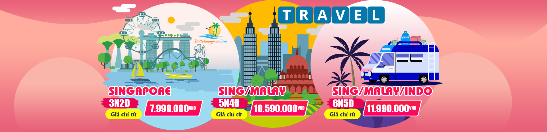 Tour du lịch Singapore - Malaysia - Indonesia khởi hành từ Sài Gòn