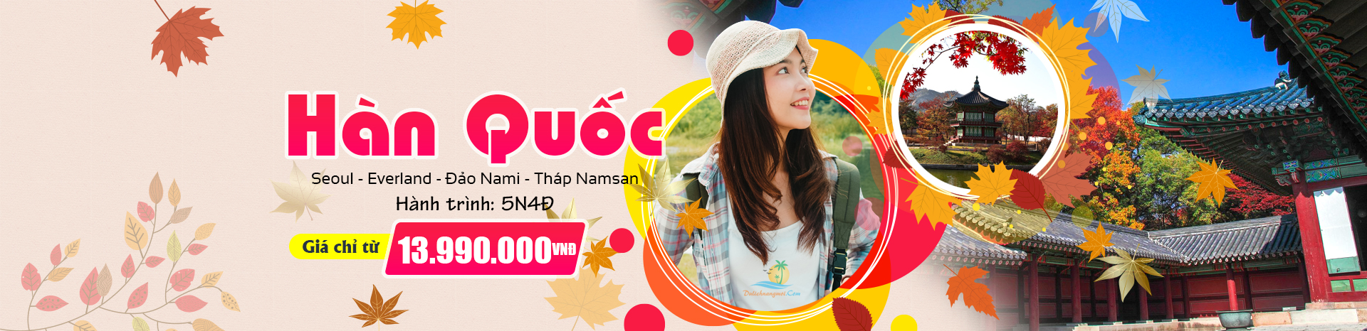 Tour du lịch Hàn Quốc khởi hành từ TPHCM 2022