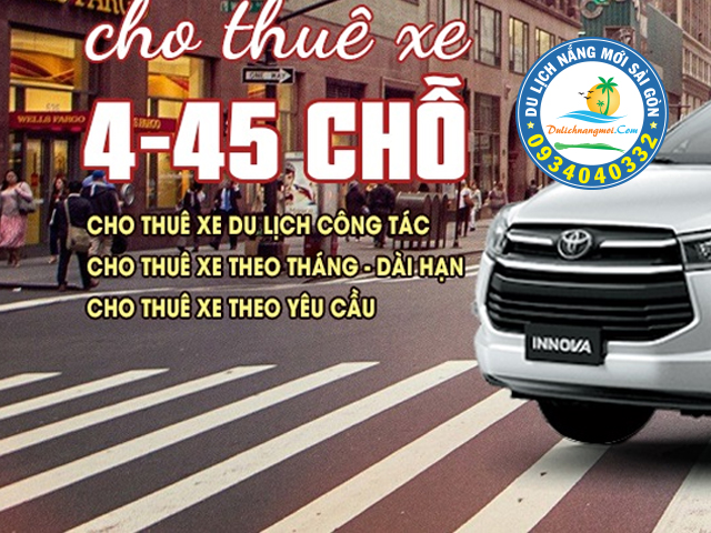 Bảng giá cho thuê xe từ 4-45 chỗ tại Quận Bình Tân