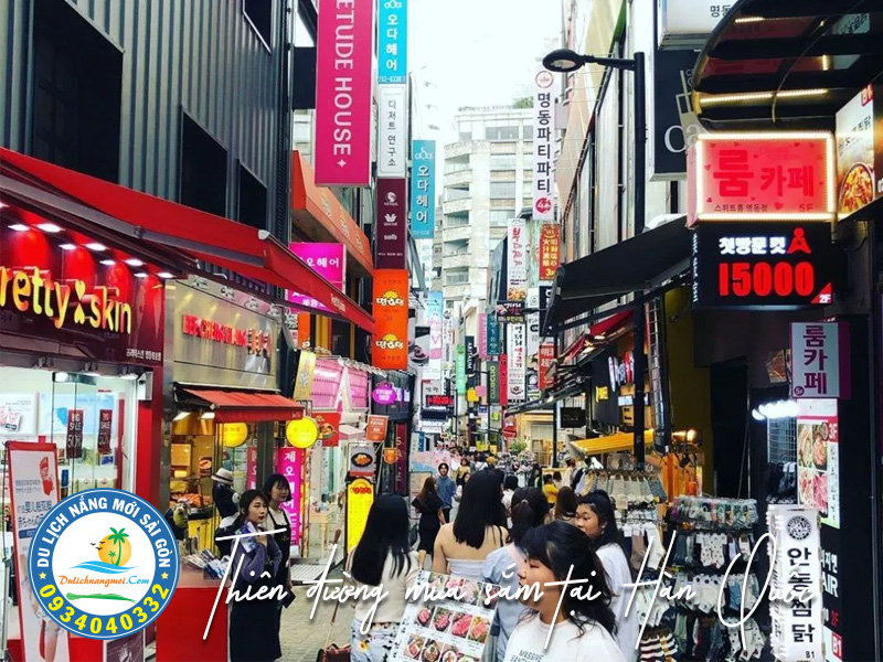 Thỏa sức mua sắm tại trung tâm chợ Myeongdong