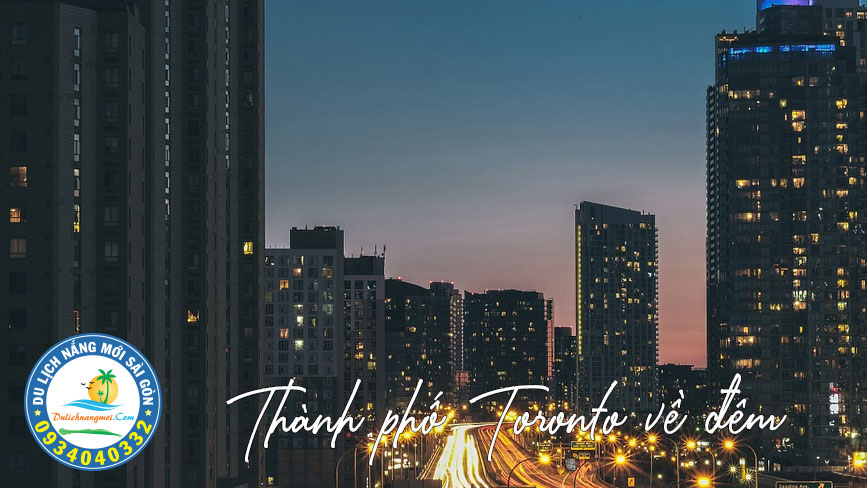 Cảnh đẹp Toronto về đêm