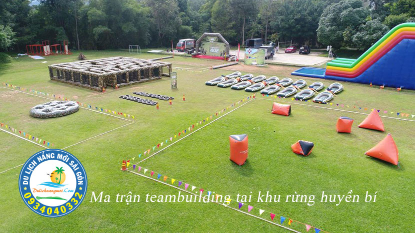 Ma trận teambuilding đầy thử thách với đỉnh cao là thác trượt nước 
