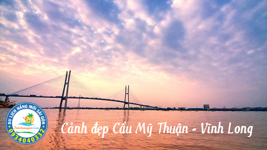 Cảnh đẹp cầu Mỹ Thuận nối liền đôi bờ