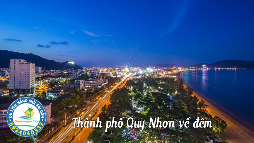 Cảnh đẹp thành phố quy nhơn về đêm