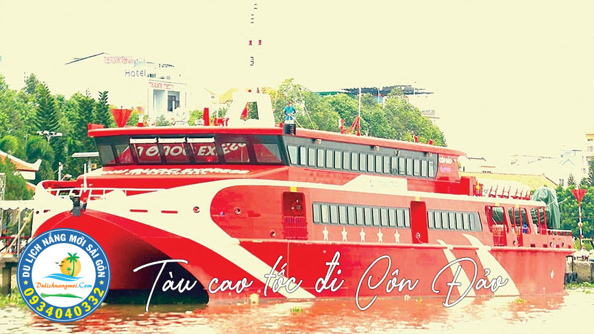 Tàu cao đốc hiện đại 2 thân tuyến Trần Đề - Côn Đảo