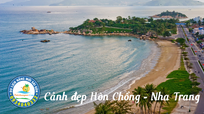 Cảnh đẹp Hòn Chồng Nha Trang nhìn từ trên cao