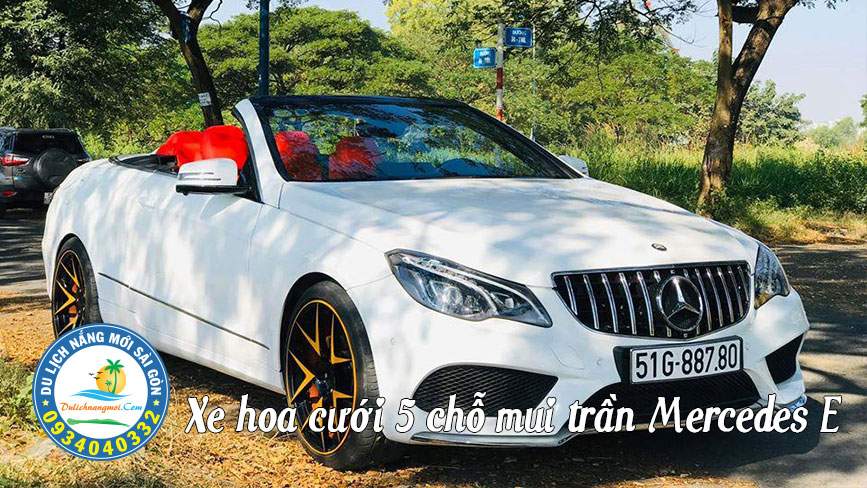 Xe cưới mui trần đã sẵn sàng phục vụ quý khách