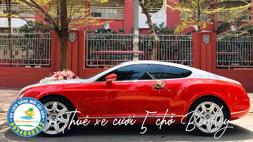 Đẳng cấp với dòng xe hoa rước dâu Bentley 5 chỗ