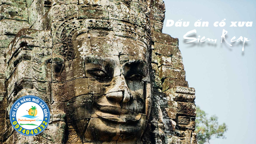 Tượng phật 4 mặt trong quần thể Angkor Thom