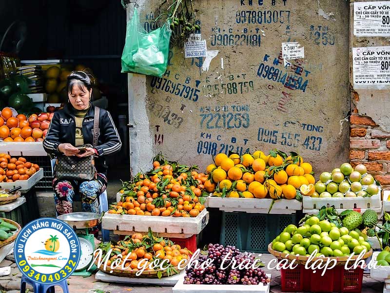 Góc chợ trái cây Hà Nội