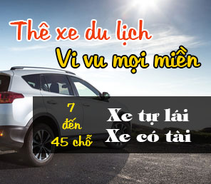 Cho thuê xe du lịch tại TPHCM giá rẻ